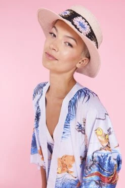 JAYLEY Bamboo Blend Abstract Print Kimono -Deals Fabulous Women Wear Store jayley bamboo blend abstract print kimono p12750 86357 image