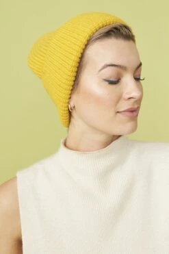 JAYLEY Banana Peel Blend Beanie Hat