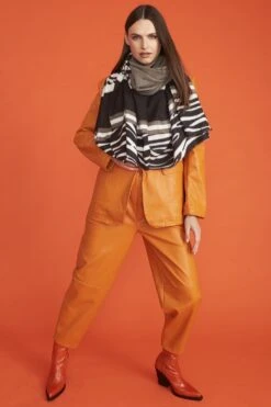 JAYLEY Black Cashmere Blend Zebra Wrap -Deals Fabulous Women Wear Store jayley black cashmere blend zebra wrap p13040 88295 image