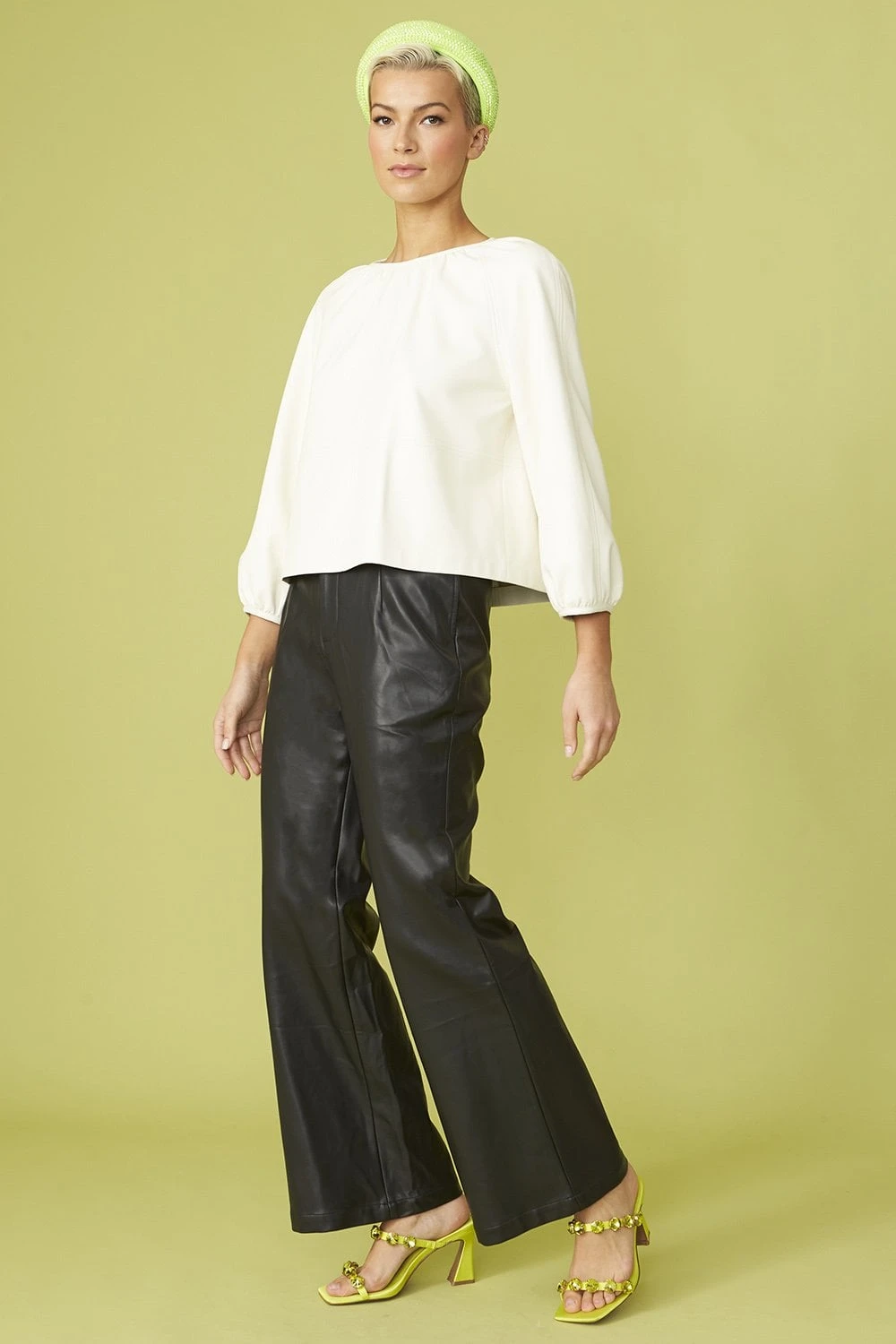 JAYLEY Black Eco Leather Trousers 4 JAYLEY Black Eco Leather Trousers - Image 4
