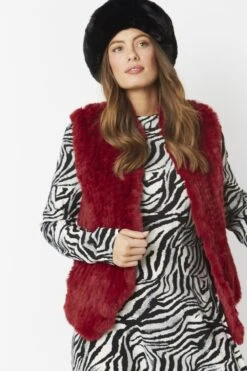 JAYLEY Black Faux Fur Headband