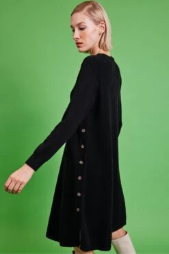 JAYLEY Black Pure Cashmere Dress -Deals Fabulous Women Wear Store jayley black pure cashmere dress p14522 96039 image