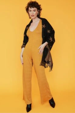 JAYLEY Black Star Tassel Reversible Cashmere Blend Scarf -Deals Fabulous Women Wear Store jayley black star tassel reversible cashmere blend scarf p10775 75260 image