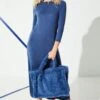 JAYLEY Blue Borg Tote Bag
