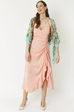 JAYLEY Blue Cashmere Blend Hand Painted Print Wrap -Deals Fabulous Women Wear Store jayley blue cashmere blend hand painted print wrap p5216 64399 image