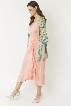 JAYLEY Blue Cashmere Blend Hand Painted Print Wrap -Deals Fabulous Women Wear Store jayley blue cashmere blend hand painted print wrap p5216 64400 image