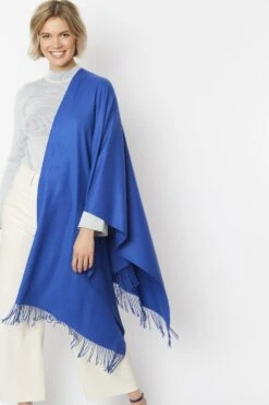 JAYLEY Blue Cashmere Blend Scarf -Deals Fabulous Women Wear Store jayley blue cashmere blend scarf p4711 61711 image