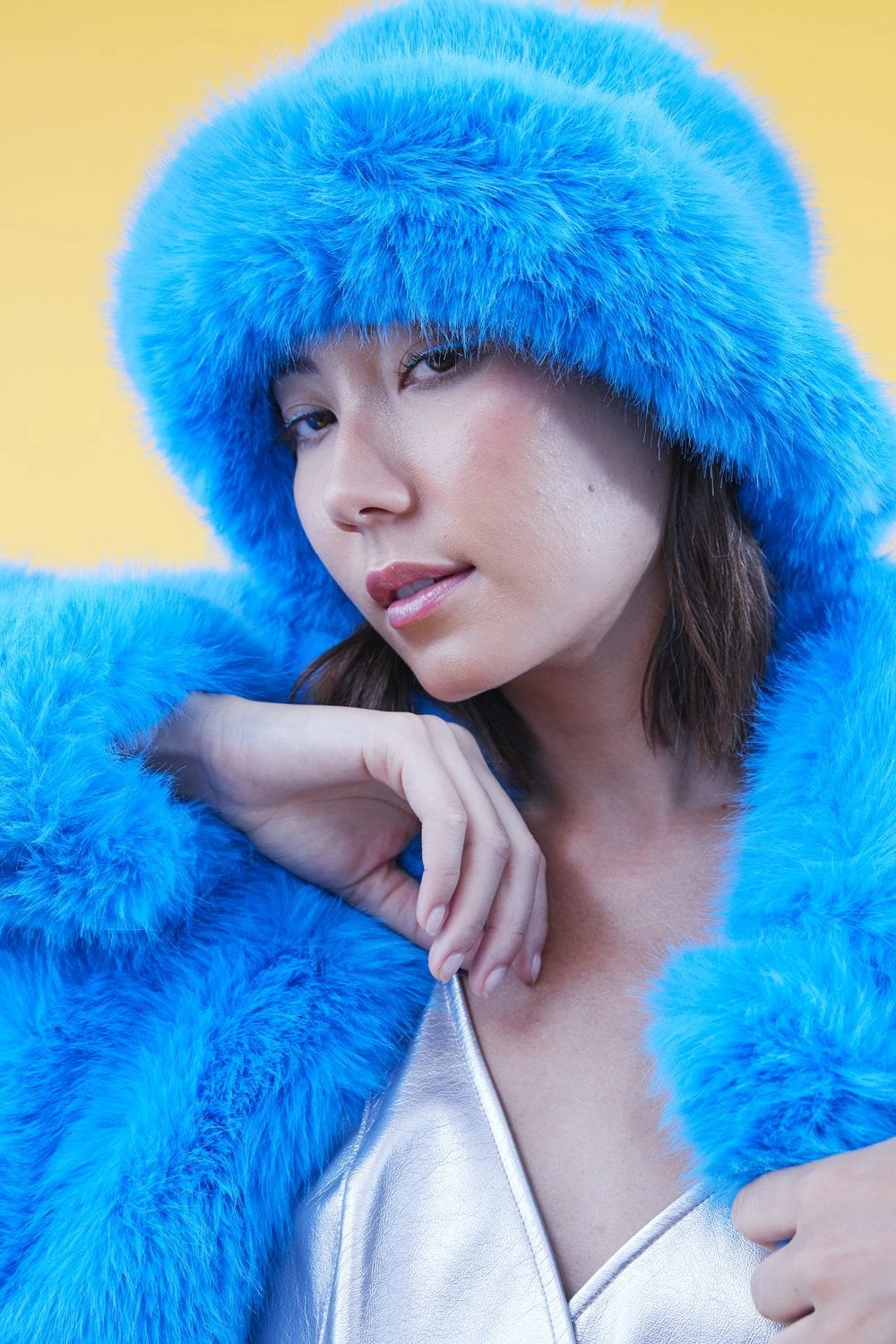 JAYLEY Blue Eco Bamboo Bucket Hat 4 JAYLEY Blue Eco Bamboo Bucket Hat - Image 4