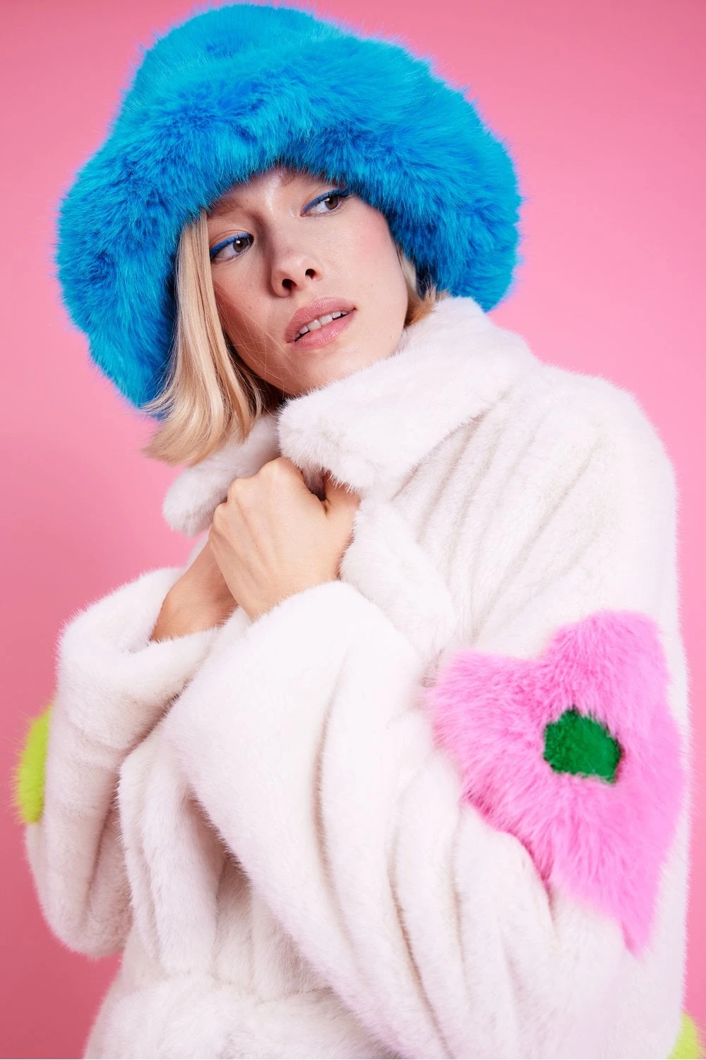 JAYLEY Blue Eco Bamboo Bucket Hat 1 JAYLEY Blue Eco Bamboo Bucket Hat