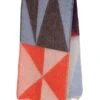 JAYLEY Cashmere Blend Geometric Wrap In Red