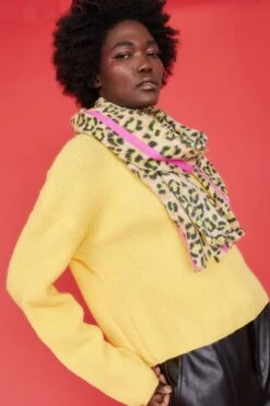 JAYLEY Cashmere Blend Leopard Print Scarf -Deals Fabulous Women Wear Store jayley cashmere blend leopard print scarf p14388 94897 image