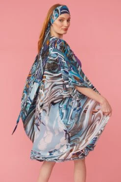 JAYLEY Cashmere Blend Wrap Beach Cover Up Kimono