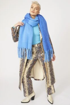 JAYLEY Cashmere Blue Oversized Two Tones Scarf -Deals Fabulous Women Wear Store jayley cashmere blue oversized two tones scarf p13019 88164 image