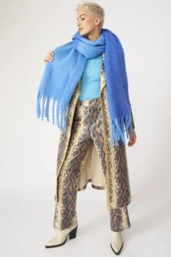 JAYLEY Cashmere Blue Oversized Two Tones Scarf -Deals Fabulous Women Wear Store jayley cashmere blue oversized two tones scarf p13019 88165 image