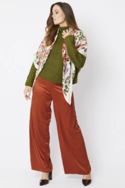 JAYLEY Cream Cashmere Blend Hand Painted Print Wrap -Deals Fabulous Women Wear Store jayley cream cashmere blend hand painted print wrap p5214 64383 image