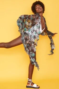 JAYLEY Crochet Tie-Dye Shibori Kimono -Deals Fabulous Women Wear Store jayley crochet tie dye shibori kimono p10711 74929 image