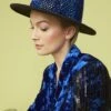 JAYLEY Dark Blue Sequin Jackson Top Hat