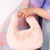 JAYLEY Faux Fur Charlotte Bag In Baby Pink