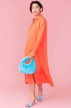 JAYLEY Faux Fur Charlotte Bag In Blue -Deals Fabulous Women Wear Store jayley faux fur charlotte bag in blue p12078 83479 image