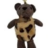 JAYLEY Faux Fur Leopard Print Teddy Bear