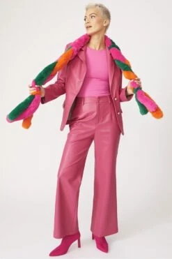 JAYLEY Faux Fur Tri-Colour Plaited Scarf -Deals Fabulous Women Wear Store jayley faux fur tri colour plaited scarf p13180 89335 image