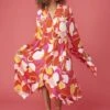 JAYLEY Florence Floral Shirt Dress