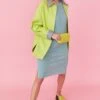 JAYLEY Green Angelina Oversized Shacket