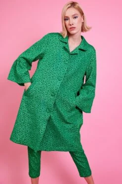 JAYLEY Green Embroidered Cut Off Trousers -Deals Fabulous Women Wear Store jayley green embroidered cut off trousers p14682 97227 image