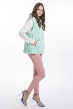 JAYLEY Green Faux Fur Gilet 6 JAYLEY Green Faux Fur Gilet -Deals Fabulous Women Wear Store jayley green faux fur gilet p3685 57613 image