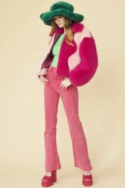 JAYLEY Green Faux Fur Oversized Hat -Deals Fabulous Women Wear Store jayley green faux fur oversized hat p12792 86678 image