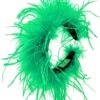 JAYLEY Green Ostrich Feather Headband