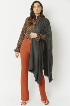 JAYLEY Grey Cashmere Blend Wrap -Deals Fabulous Women Wear Store jayley grey cashmere blend wrap p10289 54144 image