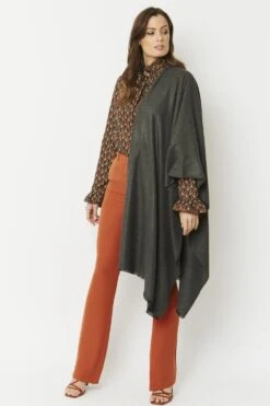 JAYLEY Grey Cashmere Blend Wrap -Deals Fabulous Women Wear Store jayley grey cashmere blend wrap p10289 54145 image