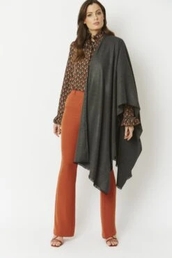 JAYLEY Grey Cashmere Blend Wrap -Deals Fabulous Women Wear Store jayley grey cashmere blend wrap p10289 54146 image