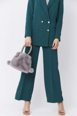 JAYLEY Grey Faux Fur Bag -Deals Fabulous Women Wear Store jayley grey faux fur bag p4937 63038 image