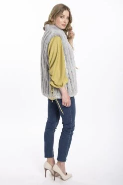 JAYLEY Grey Faux Fur Gilet -Deals Fabulous Women Wear Store jayley grey faux fur gilet p3684 57607 image