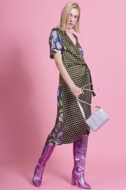 JAYLEY Grey Grape Skin Vegan Leather Bag