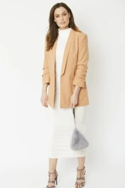 JAYLEY Grey Pyramid Faux Fur Bag -Deals Fabulous Women Wear Store jayley grey pyramid faux fur bag p4979 63246 image