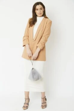 JAYLEY Grey Pyramid Faux Fur Bag -Deals Fabulous Women Wear Store jayley grey pyramid faux fur bag p4979 63247 image