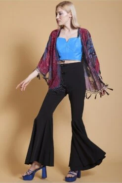 JAYLEY Grey Silk Kimono Jacket -Deals Fabulous Women Wear Store jayley grey silk kimono jacket p8732 49040 image