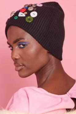 JAYLEY Hand Made Banana Peel Beanie Hat With Button Detail -Deals Fabulous Women Wear Store jayley hand made banana peel beanie hat with button detail p13755 93141 image