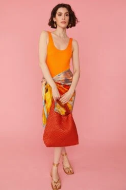 JAYLEY Hand Woven Faux Leather Bag In Red -Deals Fabulous Women Wear Store jayley hand woven faux leather bag in red p12338 84758 image