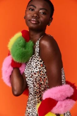 JAYLEY Handcraft Faux Fur Chain Scarf -Deals Fabulous Women Wear Store jayley handcraft faux fur chain scarf p12465 85025 image