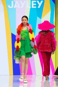 JAYLEY Handcraft Faux Fur Chain Scarf