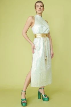 JAYLEY High Neck Mint Sequin Maxi Dress -Deals Fabulous Women Wear Store jayley high neck mint sequin maxi dress p13589 92177 image
