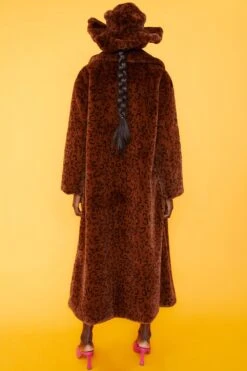 JAYLEY Leopard Print Faux Fur Oversized Hat -Deals Fabulous Women Wear Store jayley leopard print faux fur oversized hat p10891 76101 image