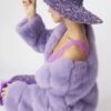 JAYLEY Lilac Sequin Handmade Flapper Hat