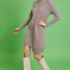 JAYLEY Mocha Pure Cashmere Dress