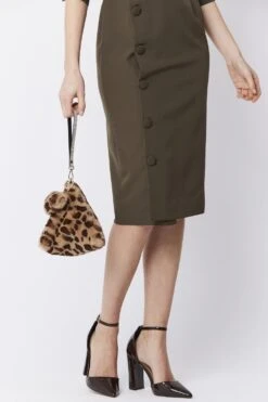 JAYLEY Mocha Pyramid Faux Fur Bag -Deals Fabulous Women Wear Store jayley mocha pyramid faux fur bag p4981 63257 image