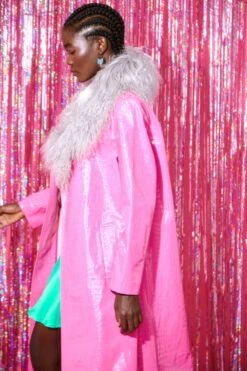 JAYLEY Mongolian Fur Collar In Grey -Deals Fabulous Women Wear Store jayley mongolian fur collar in grey p11131 77925 image